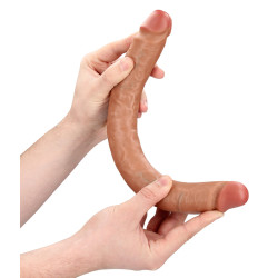 Real Rock Double Gode Straight Slim 35.5 x 3.8cm Marron